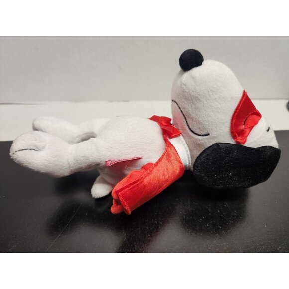 Superhero Snoopy Plush Toy With Red Mask & Cape Peanuts Just Play 2016 - Picture 2 of 10